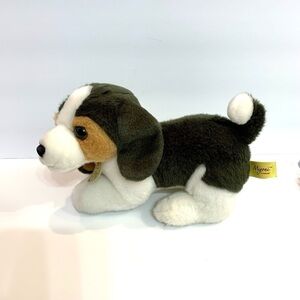 AURORA MIYONI TOTS Beagle Puppy Dog Realistic Plush White Brown Stuffed Animal